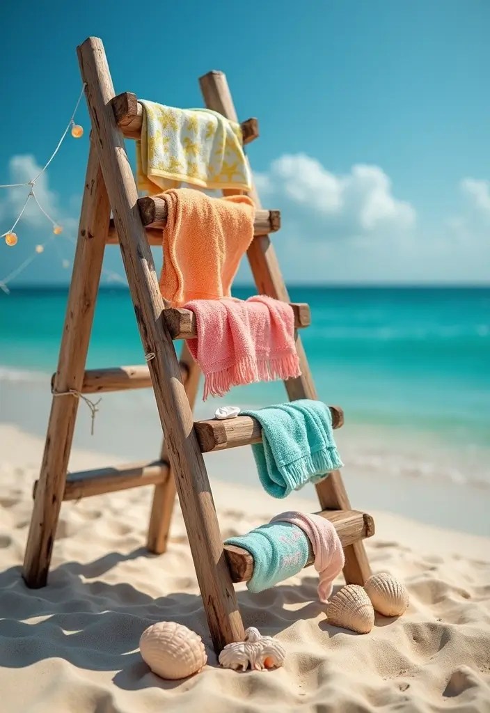 One Ladder, Endless Celebrations: 7 Portable Decor Ideas for Every Season - 3. Summer Vibes: Beachy Fun