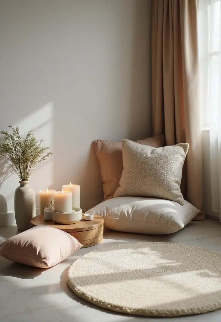 Quiet Corners: How to Carve Out Space for Yourself in a Busy Family Home - 2. Create a Mini Meditation Corner