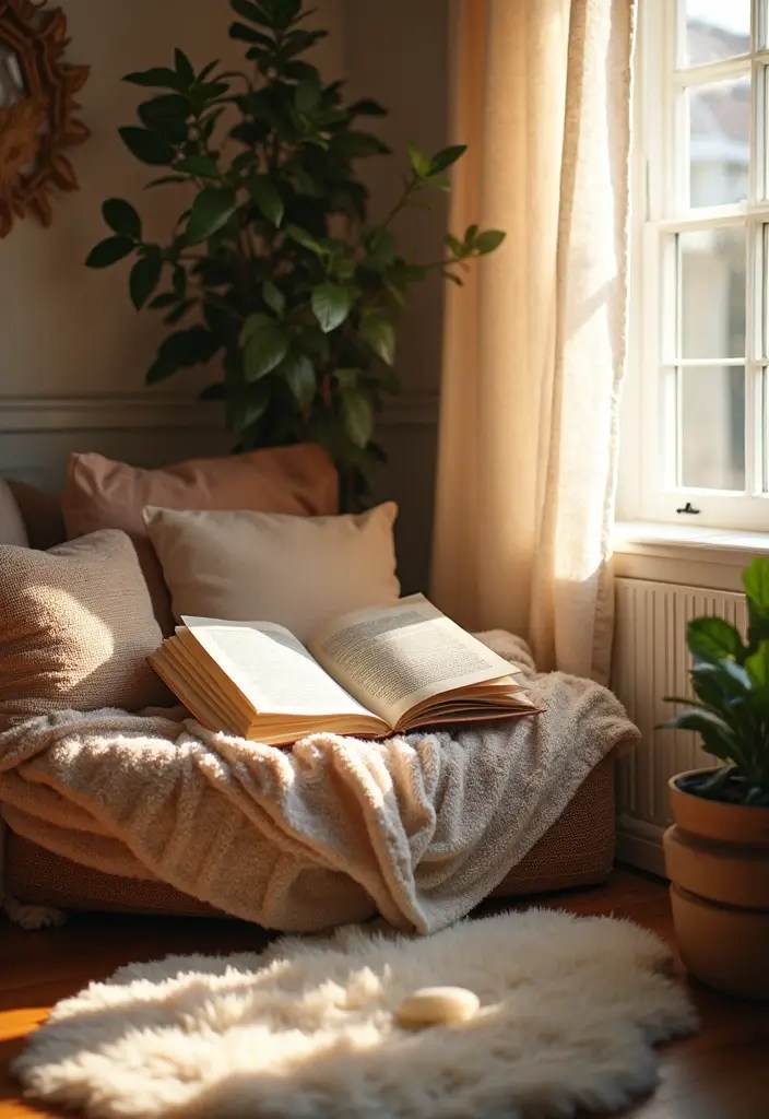 Quiet Corners: How to Carve Out Space for Yourself in a Busy Family Home - 9. Utilize Soft Textures