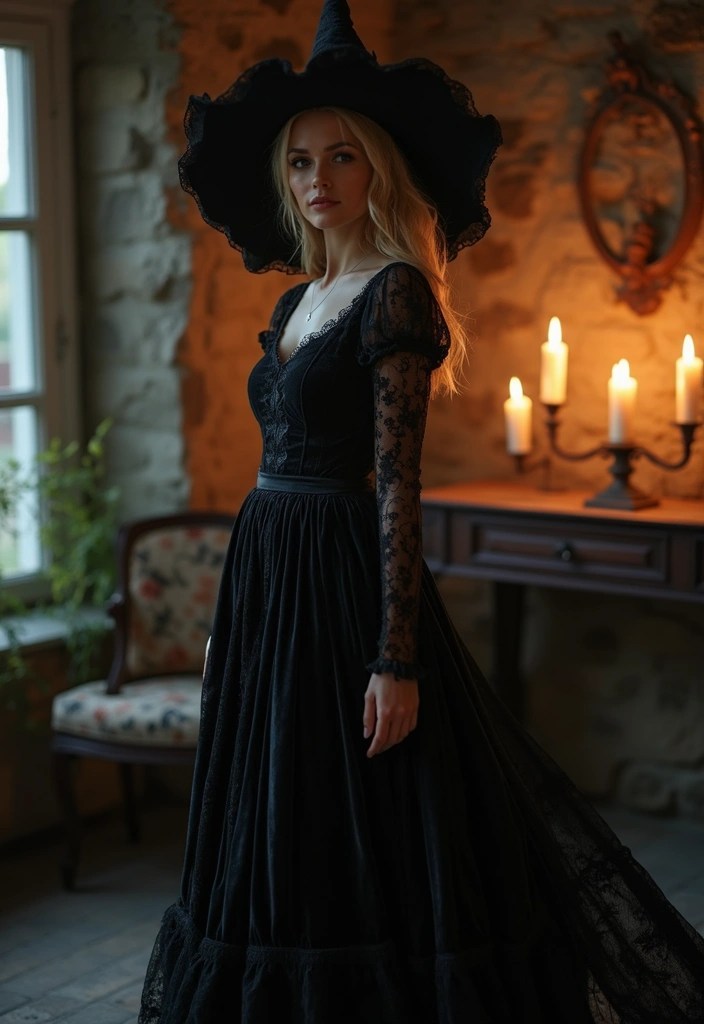 Spooktacular & Stylish: Halloween Costume Ideas Every Mom Will Love - 6. Vintage Witch