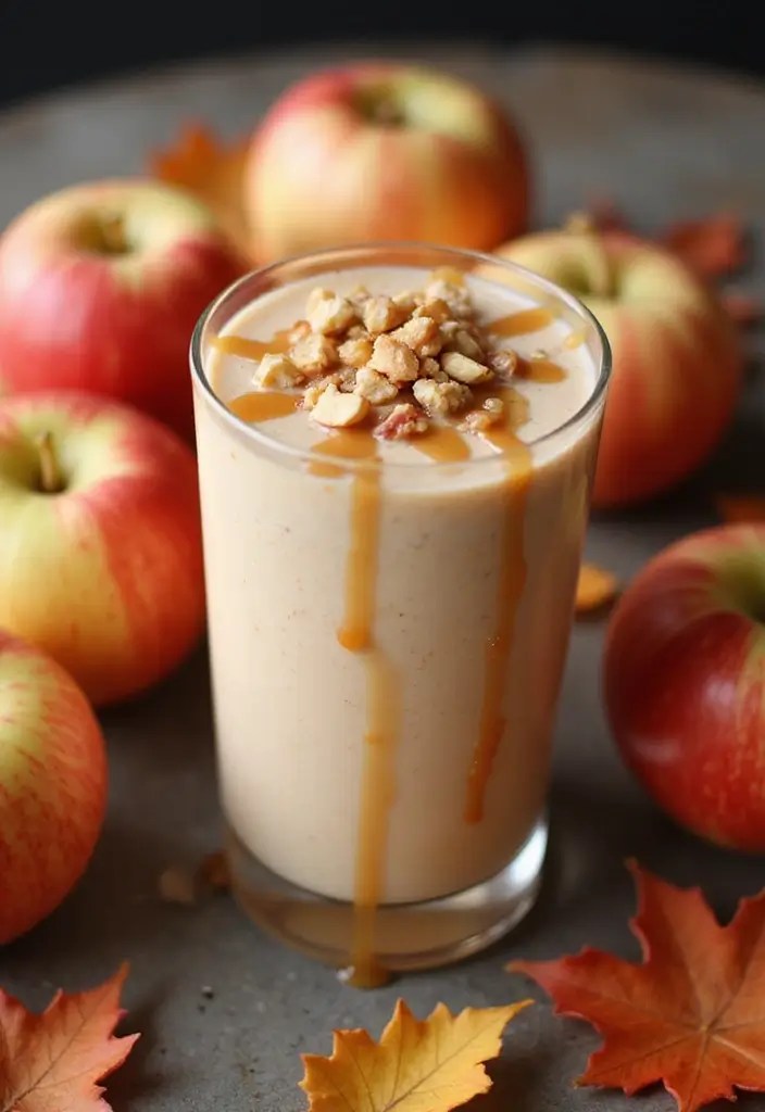 Witch’s Brew & Beyond: 15 Hauntingly Delicious Halloween Drinks - 11. Caramel Apple Smoothie