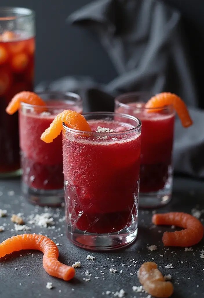 Witch’s Brew & Beyond: 15 Hauntingly Delicious Halloween Drinks - 13. Sinister Sangria Slush