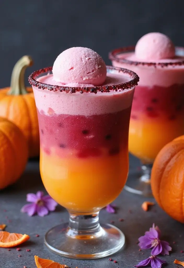 Witch’s Brew & Beyond: 15 Hauntingly Delicious Halloween Drinks - 14. Phantom Fruit Fizz