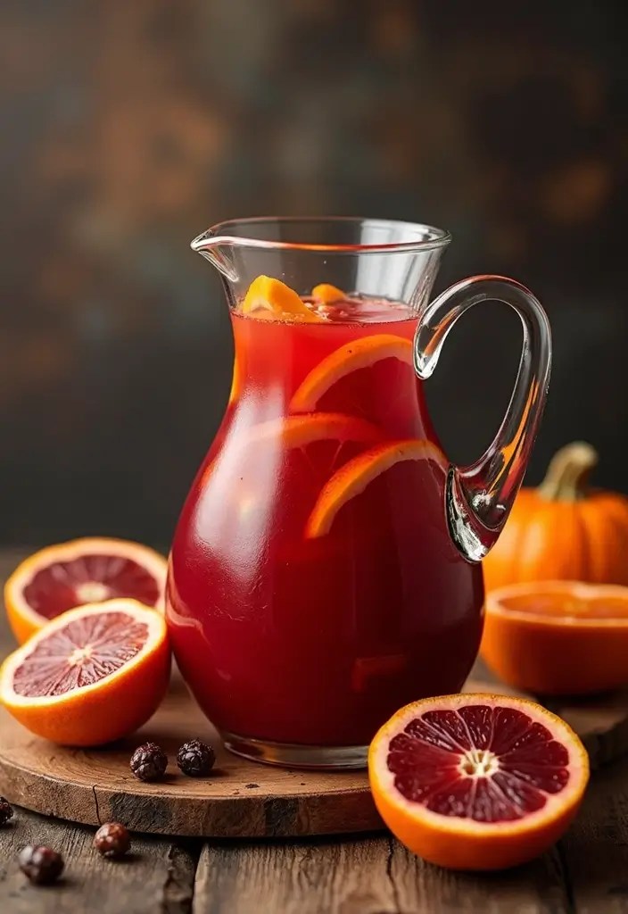 Witch’s Brew & Beyond: 15 Hauntingly Delicious Halloween Drinks - 3. Blood Orange Sangria