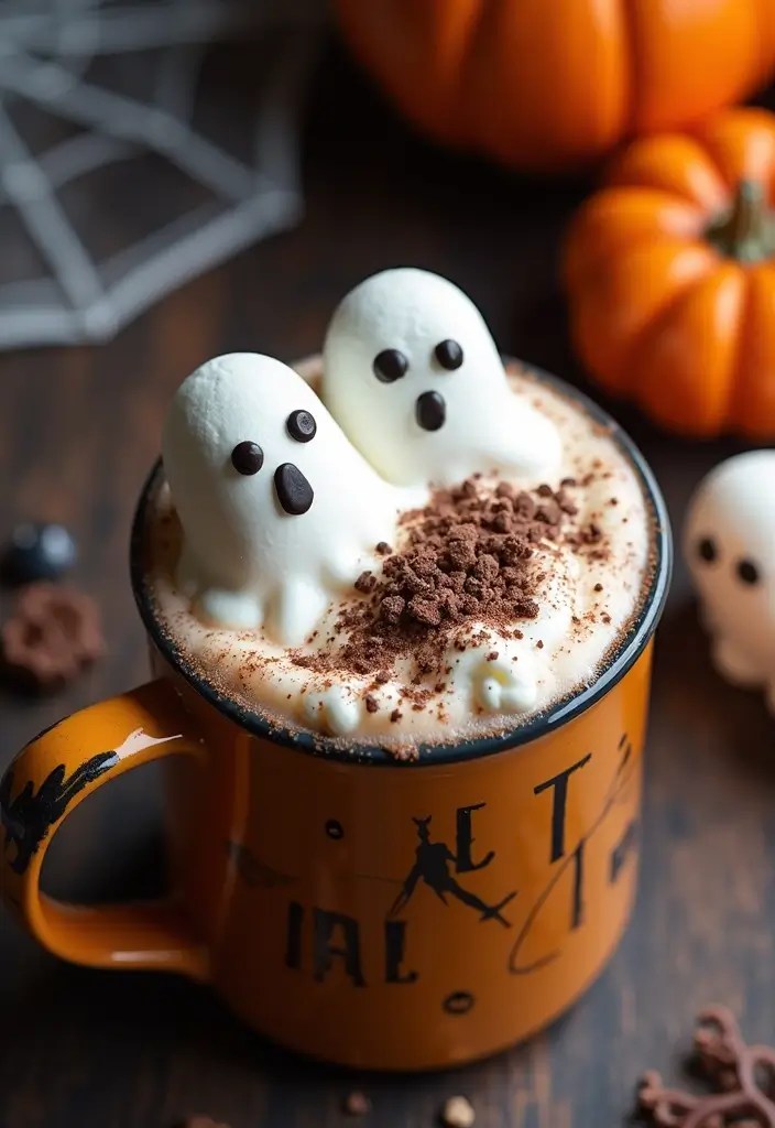 Witch’s Brew & Beyond: 15 Hauntingly Delicious Halloween Drinks - 4. Ghostly White Chocolate Hot Cocoa