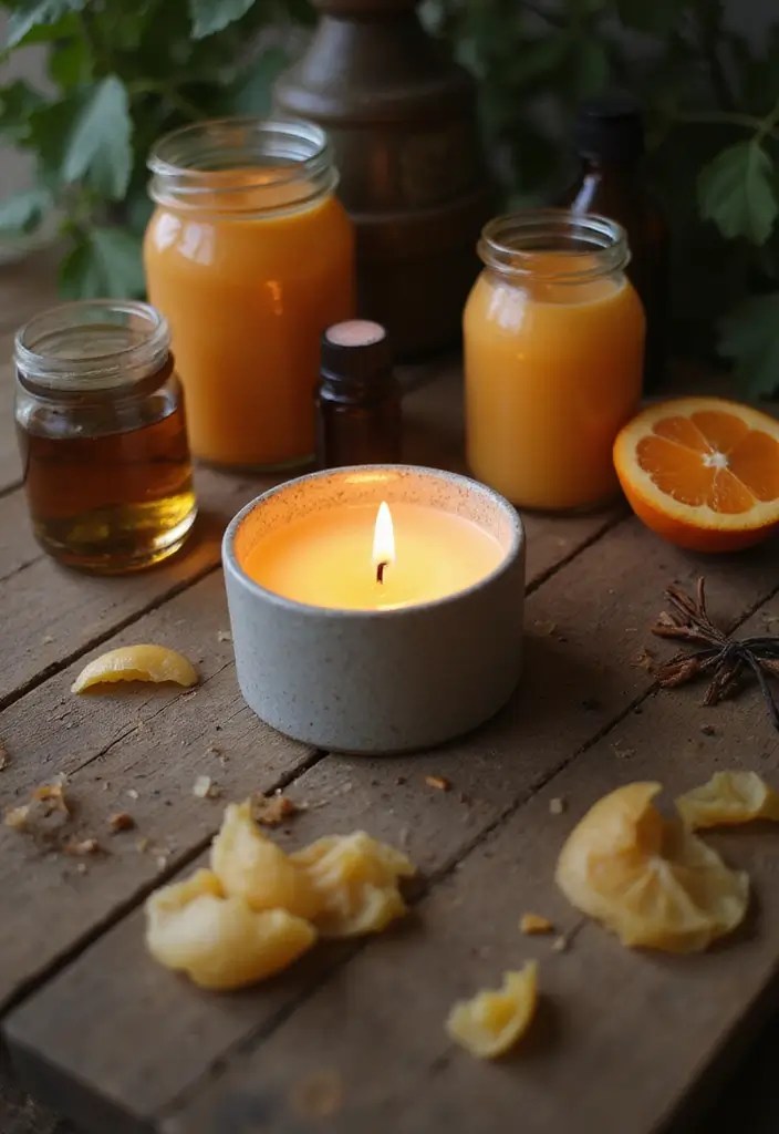 10 DIY Cozy Home Gifts for Friends and Family - 2. Scented Soy Candles