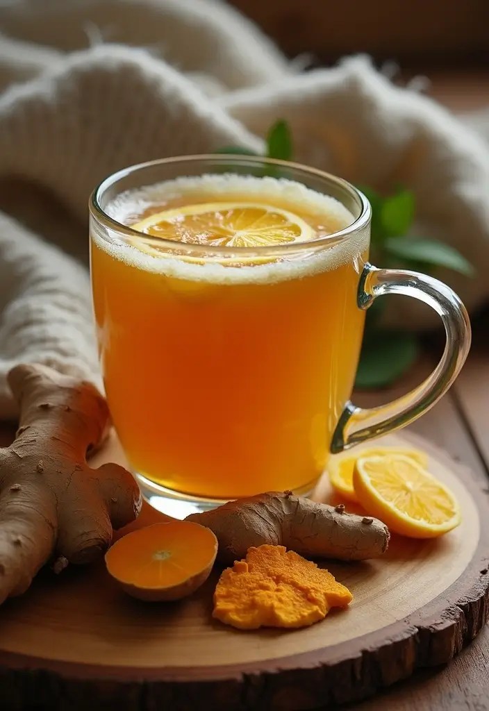 10 Warm Drinks to Sip on Chilly November Nights - 5. Ginger Turmeric Tea