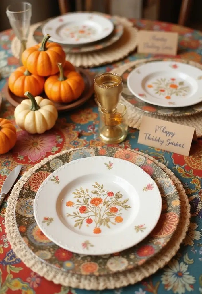 15 Fun-Filled Friendsgiving Ideas That Spark Laughter All Evening - 1. Whimsical Table Settings