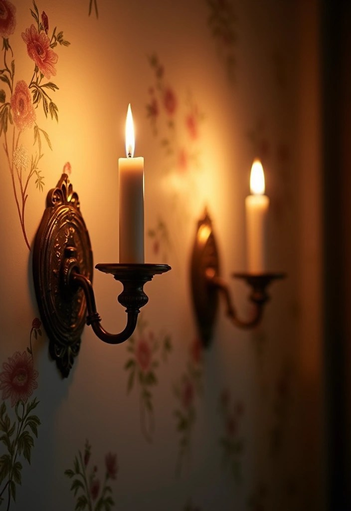 16 Enchanting Candle Lighting Ideas for an Irresistibly Romantic Home (You’ll Be Spellbound by #7!) - 4. Candle Wall Sconces