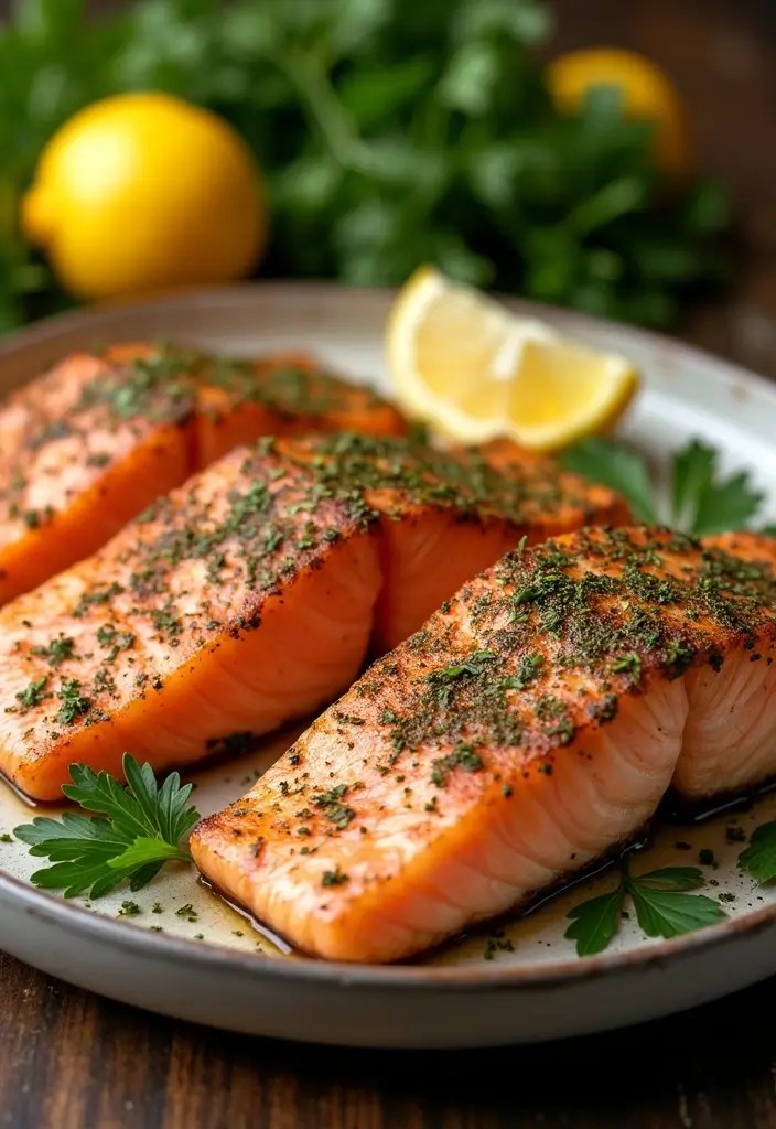 25 Irresistible Friendsgiving Recipes to Wow Your Crew This Fall - 19. Herb-Crusted Salmon