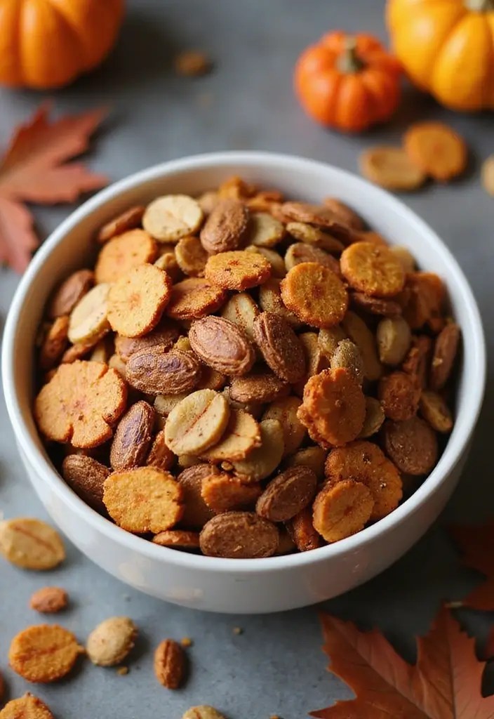 25 Irresistible Friendsgiving Recipes to Wow Your Crew This Fall - 20. Spiced Pumpkin Seed Snack Mix