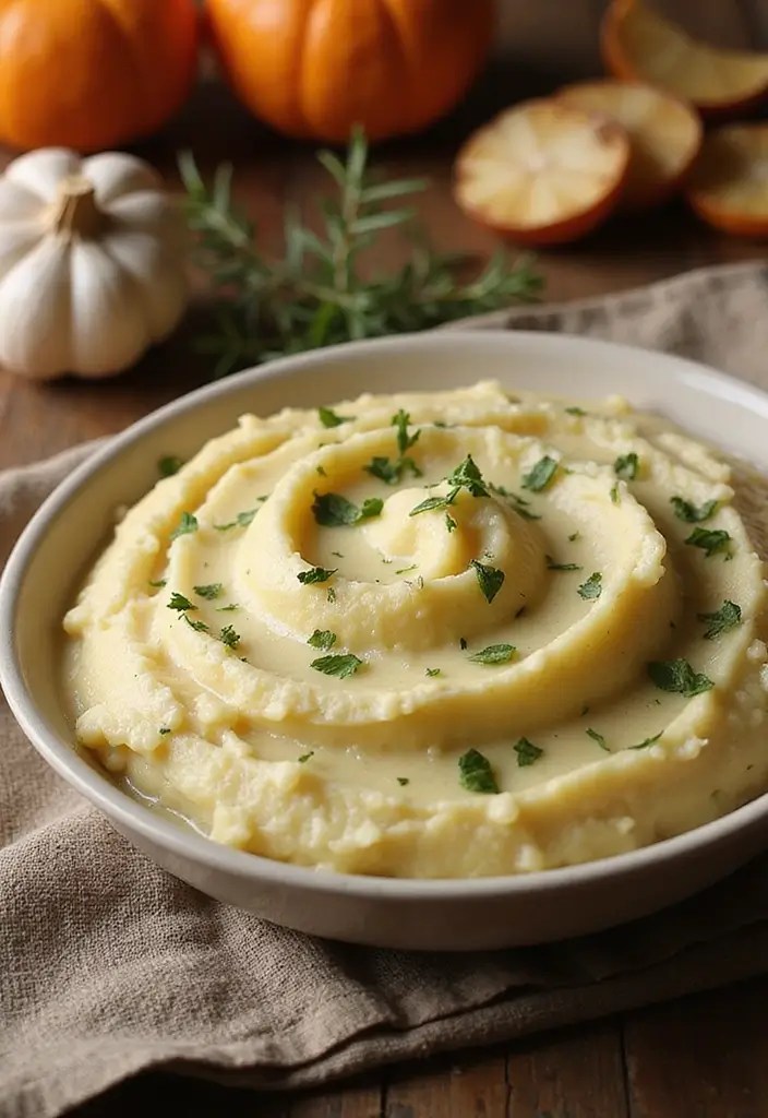 25 Irresistible Friendsgiving Recipes to Wow Your Crew This Fall - 21. Roasted Garlic and Herb Mashed Turnips