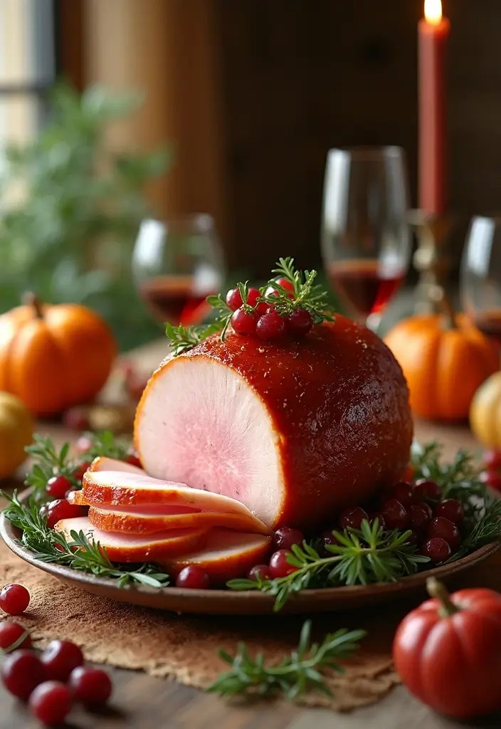 25 Irresistible Friendsgiving Recipes to Wow Your Crew This Fall - 24. Honey Glazed Ham