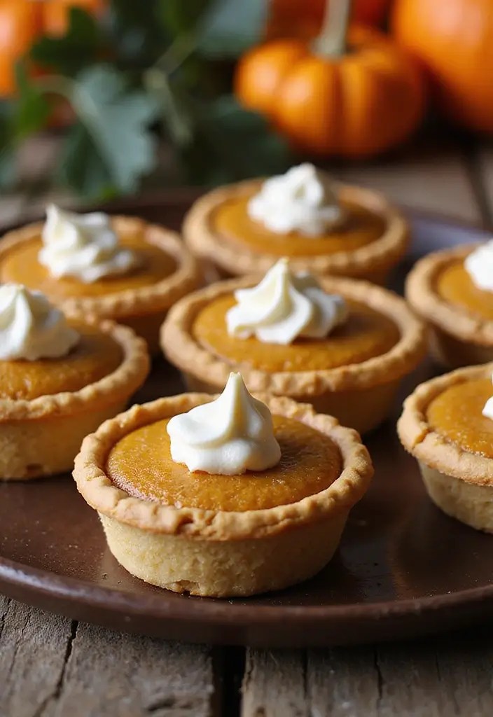 25 Irresistible Friendsgiving Recipes to Wow Your Crew This Fall - 25. Mini Pumpkin Pies