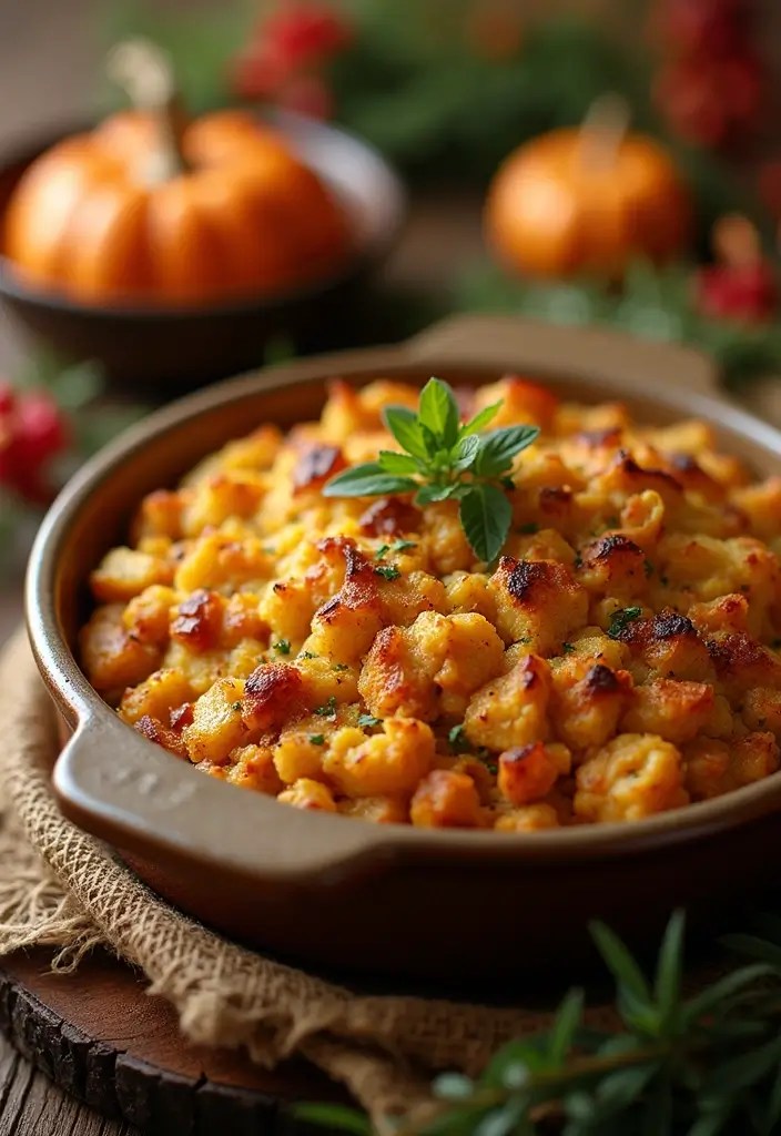 25 Irresistible Friendsgiving Recipes to Wow Your Crew This Fall - 3. Savory Stuffing with Sage and Sausage