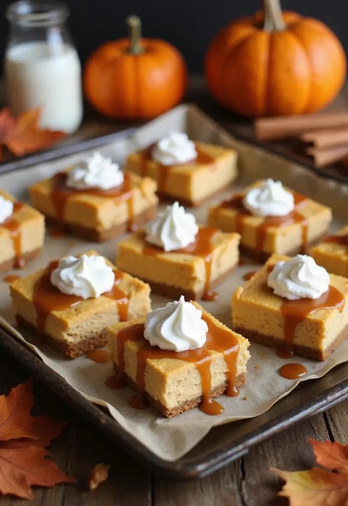 25 Irresistible Friendsgiving Recipes to Wow Your Crew This Fall - 5. Pumpkin Spice Cheesecake Bars