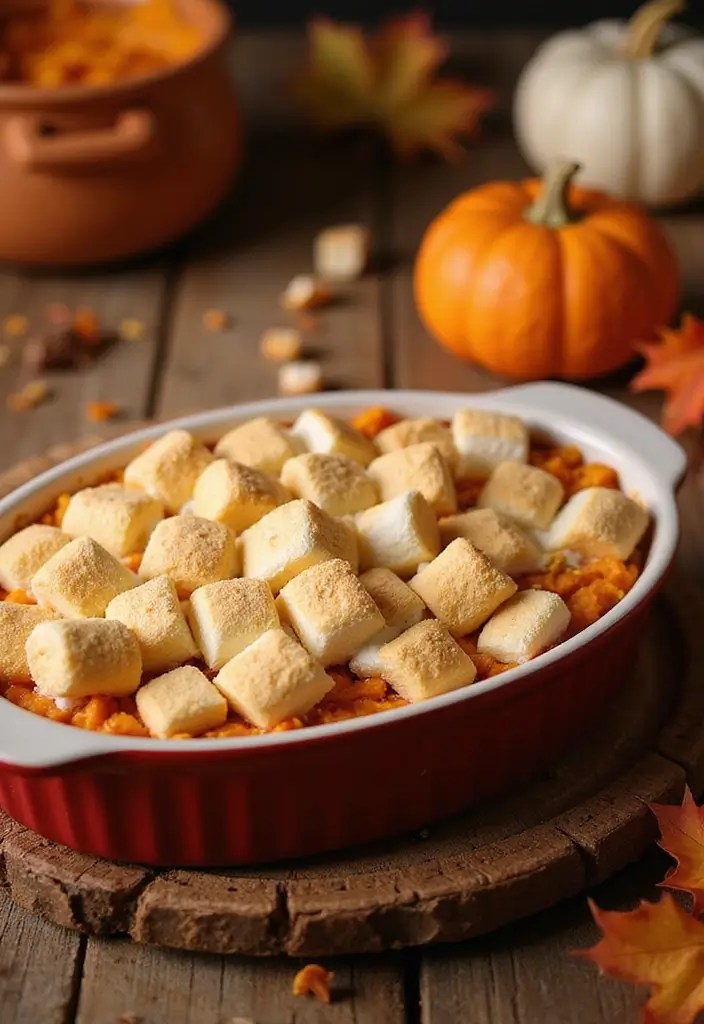 25 Irresistible Friendsgiving Recipes to Wow Your Crew This Fall - 6. Sweet Potato Casserole with Marshmallow Topping