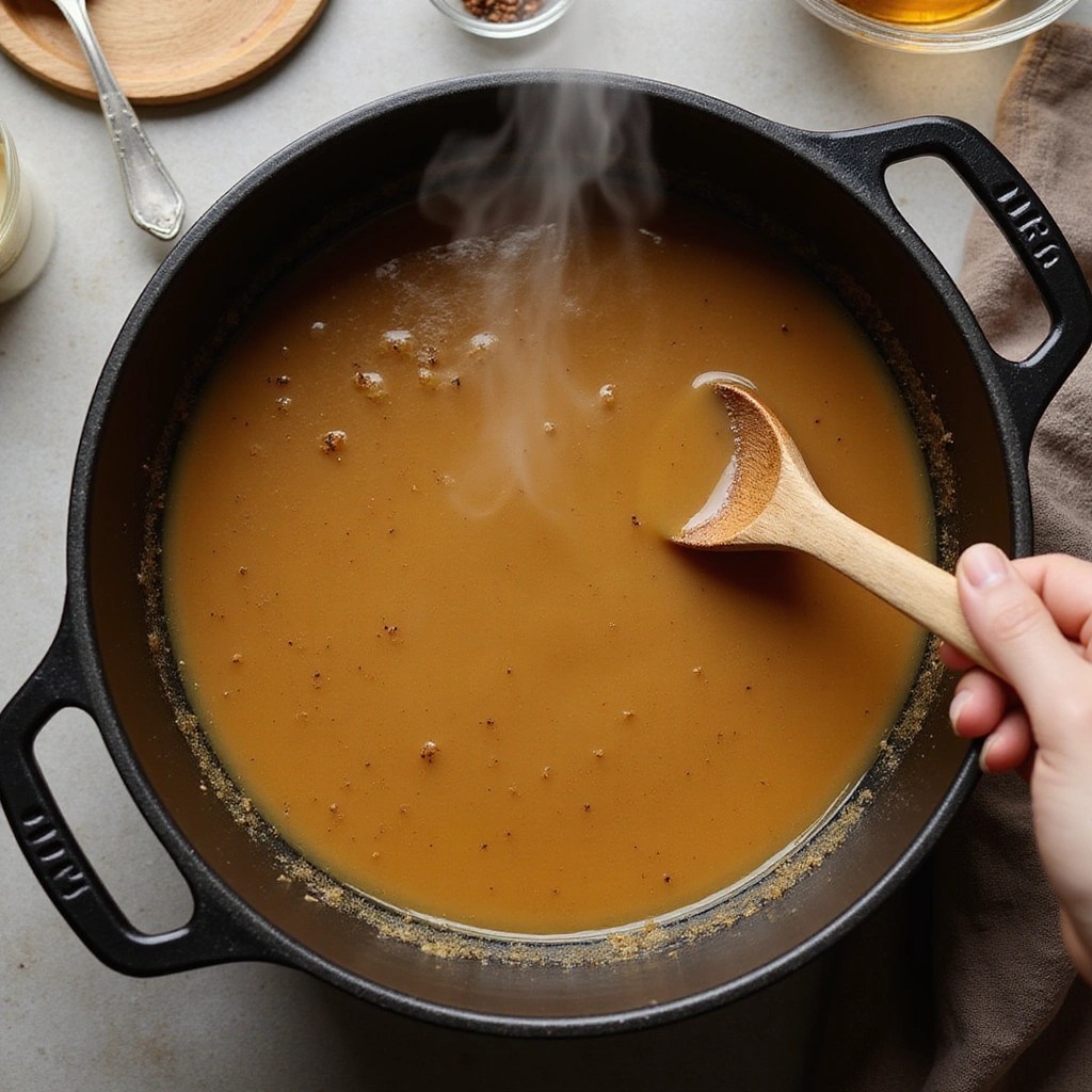 Cozy One-Pot Chicken Fall Dinner That Busy Moms Love - Step 4: Deglaze the Pot