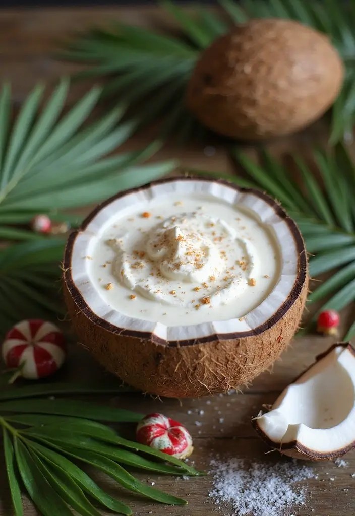 Eggnog with a Twist: Cozy Holiday Drink Ideas to Surprise Your Guests - 4. Coconut Cream Eggnog