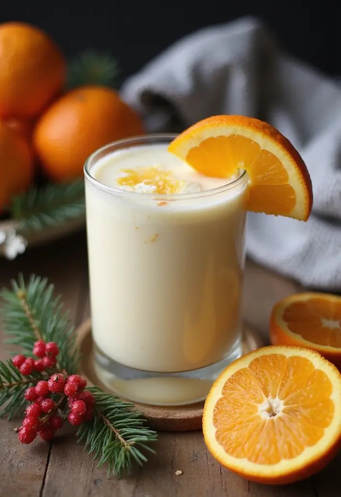 Eggnog with a Twist: Cozy Holiday Drink Ideas to Surprise Your Guests - 6. Orange Vanilla Eggnog