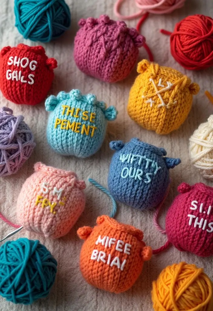 Heartfelt Handmade Gifts That Feel Extra Special - 1. Knitted Knock-Knock Jokes