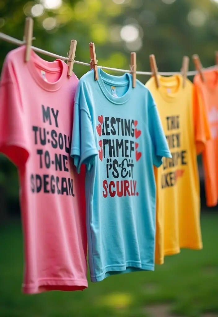 Heartfelt Handmade Gifts That Feel Extra Special - 9. Personalized Funny T-Shirts