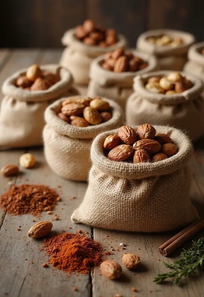 Homemade Edible Gifts Everyone Will Love - 3. Spiced Nut Gift Mix