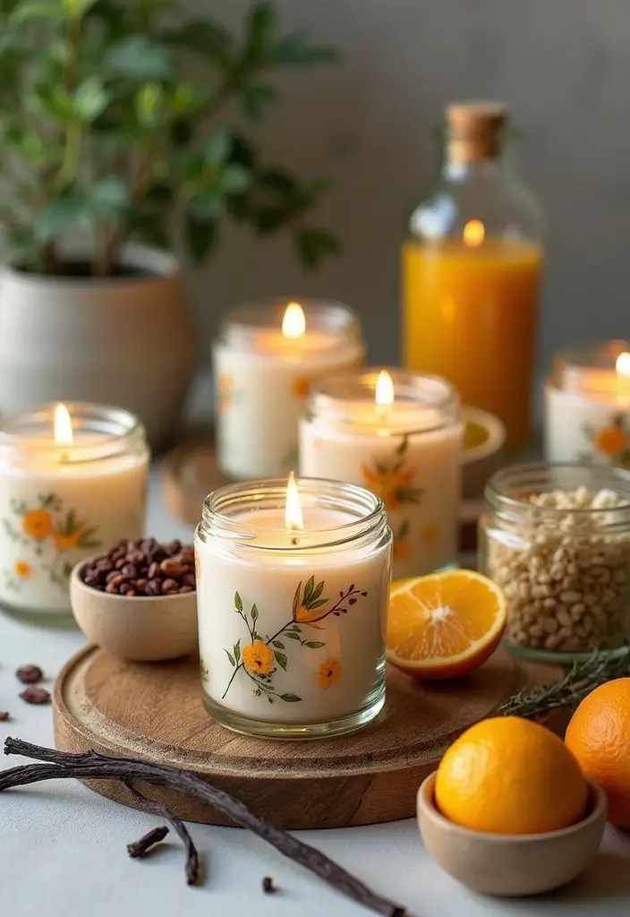 Homemade Edible Gifts Everyone Will Love - 8. Scented Candles with Edible Elements