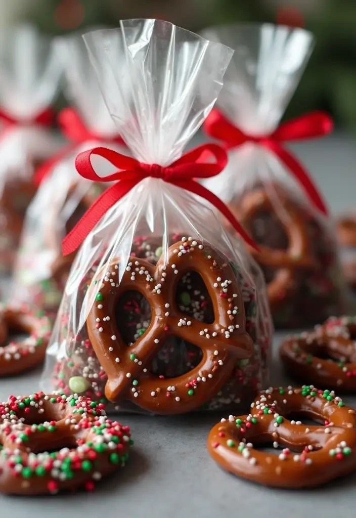 Homemade Edible Gifts Everyone Will Love - 9. Chocolate-Covered Pretzels