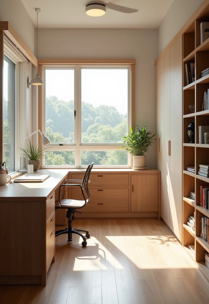 Japandi Home Decor Guide: Minimalist Elegance for Every Room - 5. Workspace: Focused Minimalism