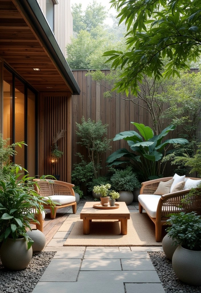 Japandi Home Decor Guide: Minimalist Elegance for Every Room - 7. Outdoor Spaces: Nature-Inspired Serenity