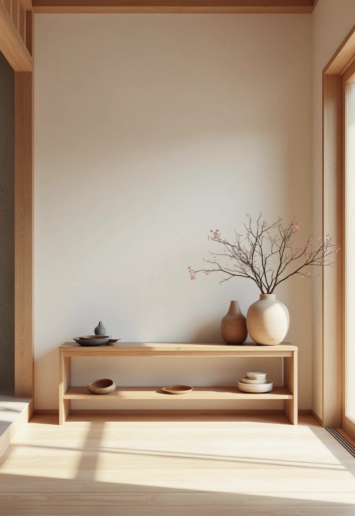 Japandi Home Decor Guide: Minimalist Elegance for Every Room - 8. Entryway: Welcoming Simplicity