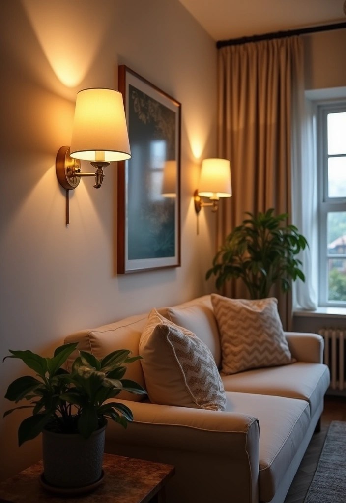 Unlock the Secret to Perfect Ambiance: 12 Different Tone Lighting Ideas for Your Living Room! - 3. Wall Sconces for Subtle Lighting