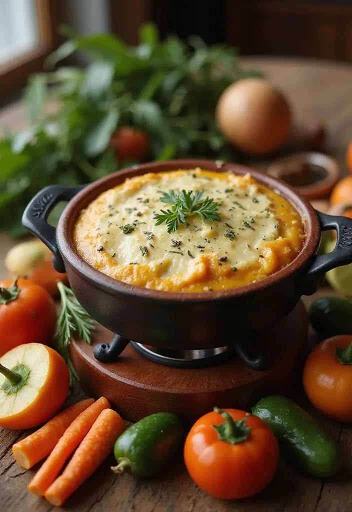 Winter Glow Cheese Fondue Crisp: A Cozy Delight for Your Taste Buds! - 5. Herb-Infused Cheese Fondue: Fresh and Flavorful