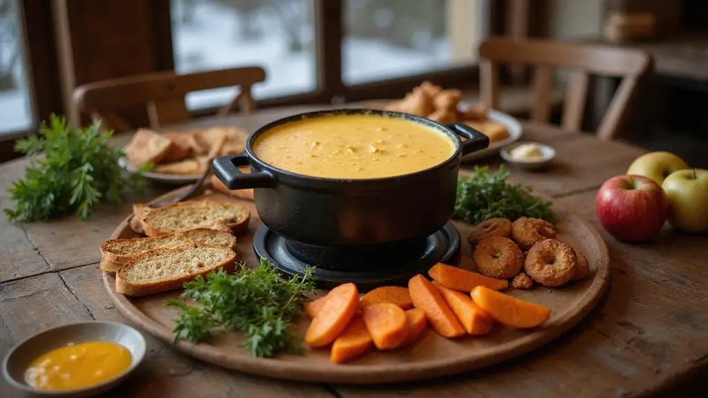 Winter Glow Cheese Fondue Crisp: A Cozy Delight for Your Taste Buds!