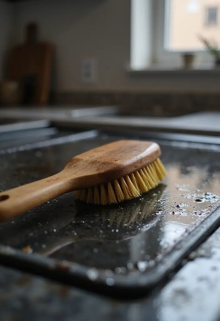 10 Post-Holiday Kitchen Cleanup Hacks to Banish Stubborn Grease for Good! - 9. Use a Grill Brush for Stovetops