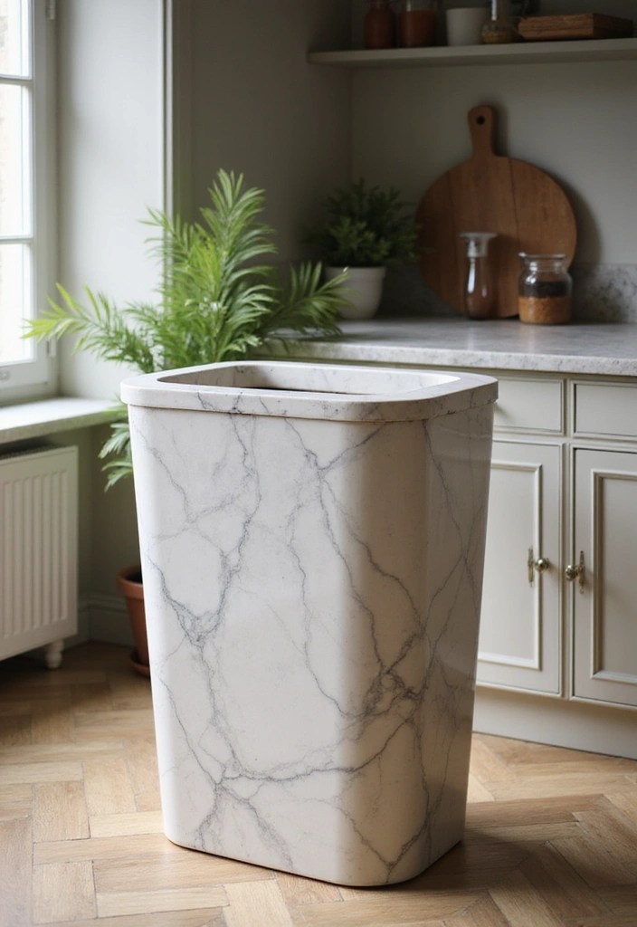 15 Stunning Compost Bins That Make Eco-Friendly Living a Breeze (You Won't Believe #8!) - 8. The Luxurious Marble Bin
