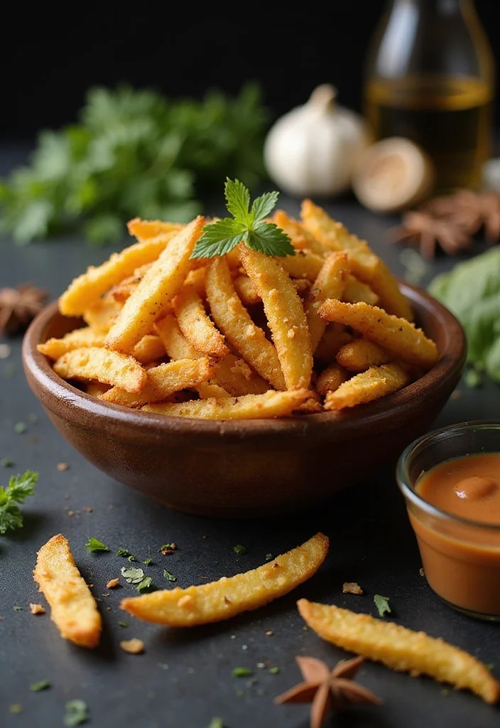 10 Irresistibly Green Snacks That Will Steal the Show at Your Next Party! - 8. Green Bean Fries 1