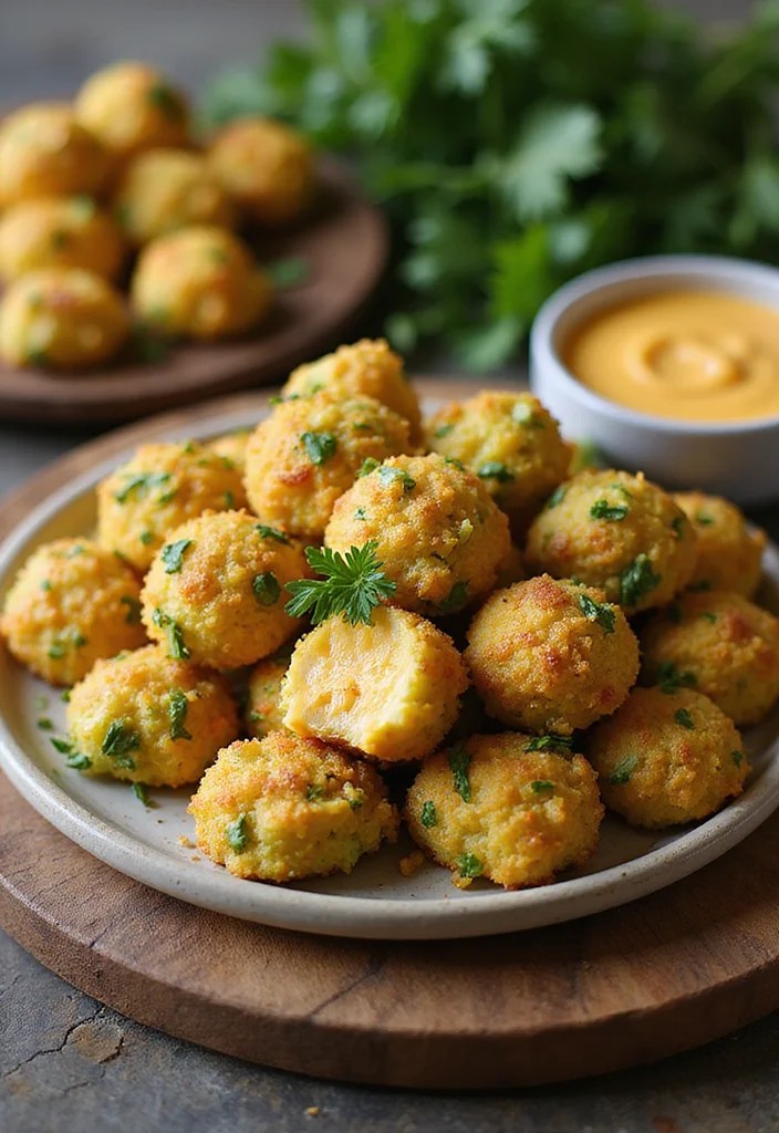 10 Irresistibly Green Snacks That Will Steal the Show at Your Next Party! - 9. Broccoli and Cheese Bites 1