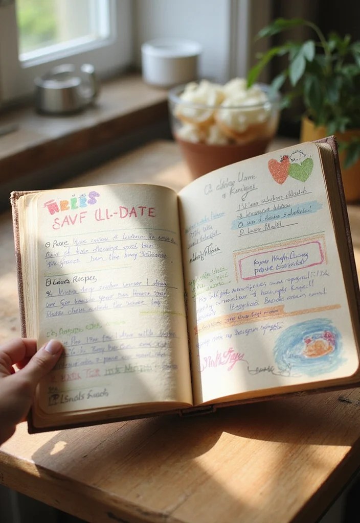 12 Delightful DIY Valentine Gifts Moms & Kids Will Adore (Find Joy in #6!) - 12. Customized Recipe Book 1