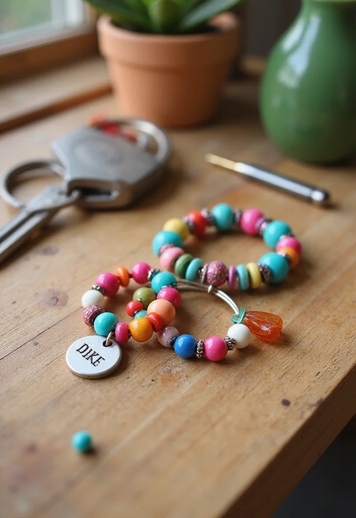 12 Delightful DIY Valentine Gifts Moms & Kids Will Adore (Find Joy in #6!) - 5. Personalized Keychain 1