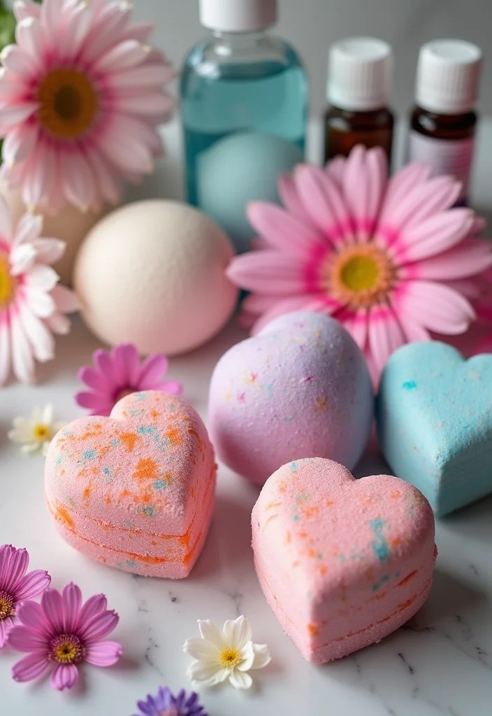 12 Delightful DIY Valentine Gifts Moms & Kids Will Adore (Find Joy in #6!) - 6. Heart-Shaped Bath Bombs (Find Joy in This!) 1