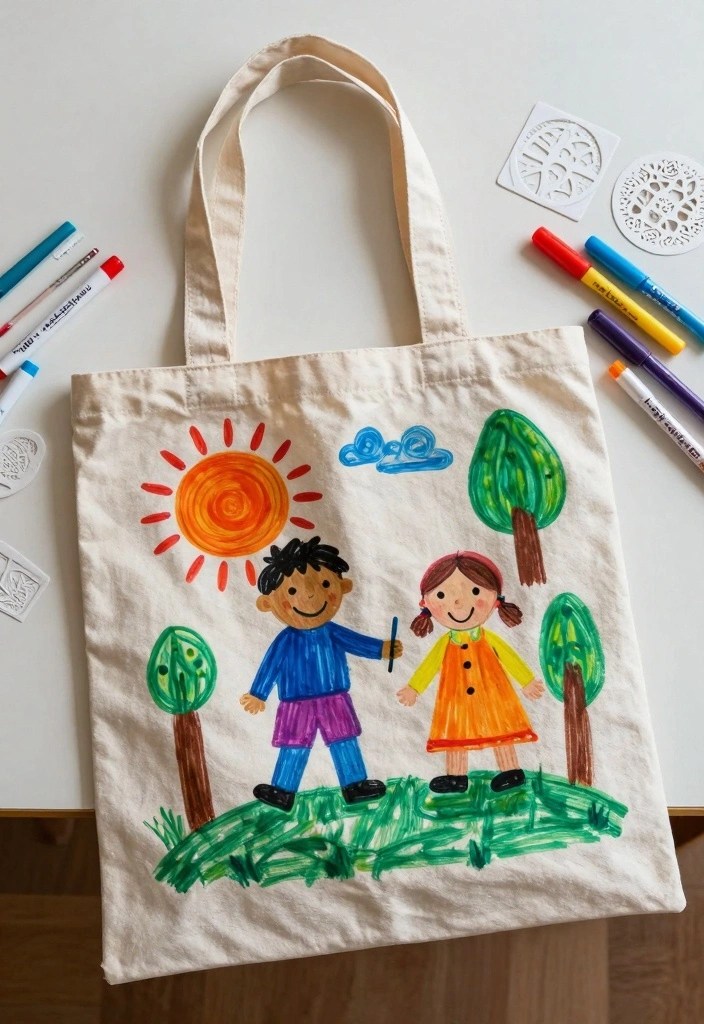 12 Delightful DIY Valentine Gifts Moms & Kids Will Adore (Find Joy in #6!) - 7. Custom Tote Bags 1