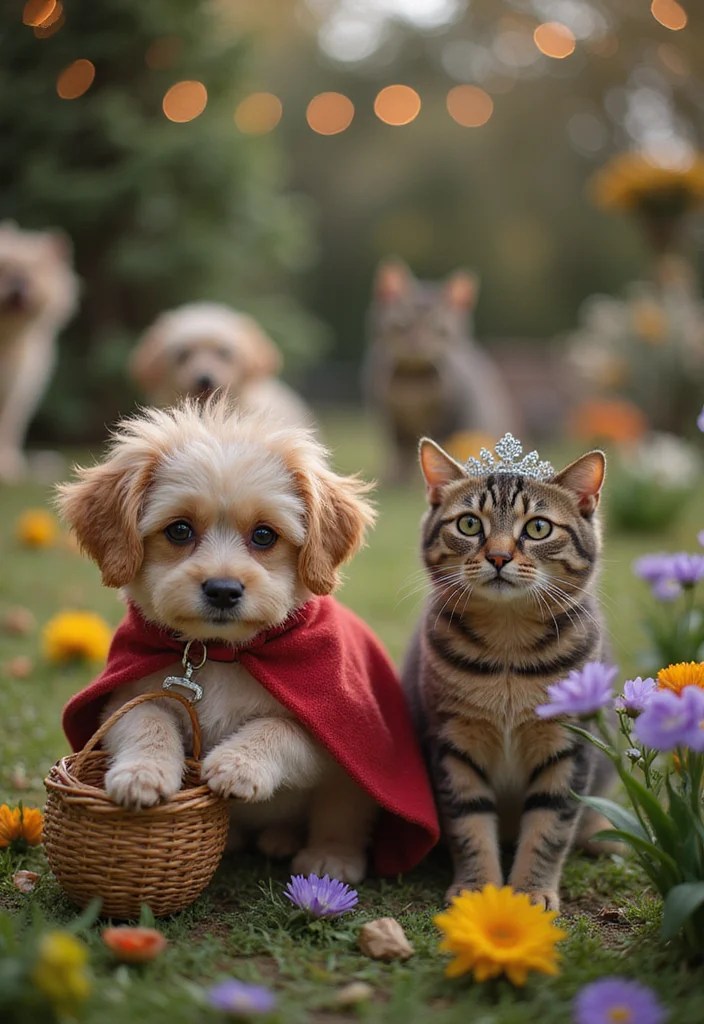 15 Adorable Pet Party Costume Ideas That Will Make Everyone Smile - 2. Fairy Tale Characters 1