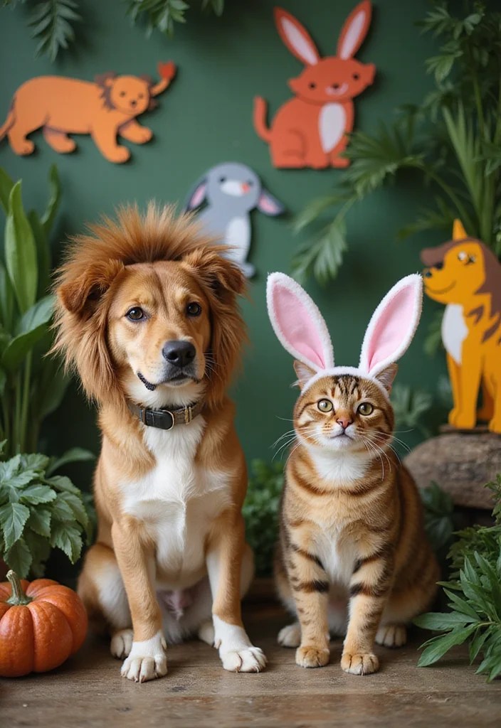 15 Adorable Pet Party Costume Ideas That Will Make Everyone Smile - 6. Animals of the World 1