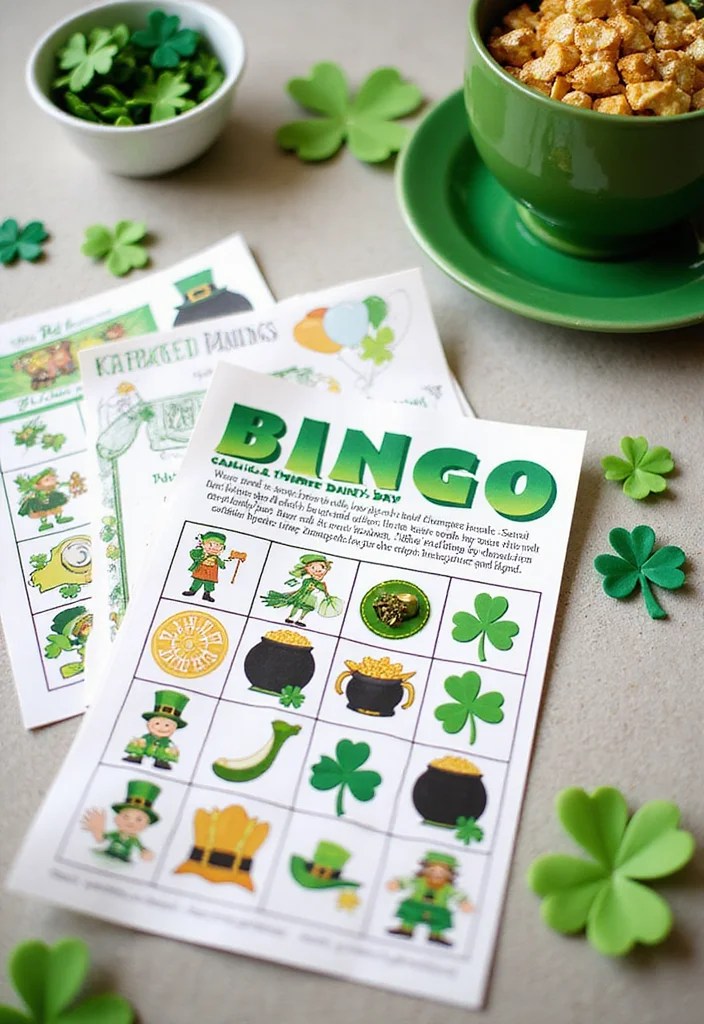 15 Adorable St. Patrick's Day Crafts for Kids That You Need to Try! - 13. St. Patrick's Day Bingo 1