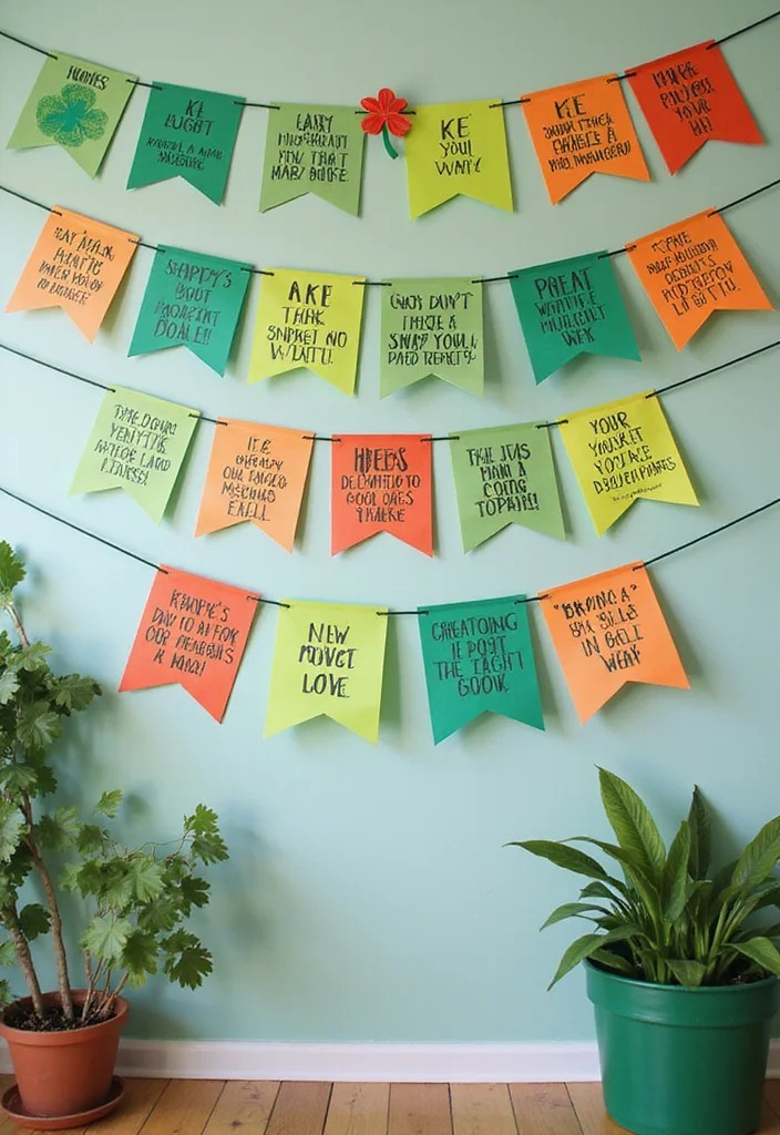 15 Adorable St. Patrick's Day Crafts for Kids That You Need to Try! - 15. DIY St. Patrick's Day Banners 1