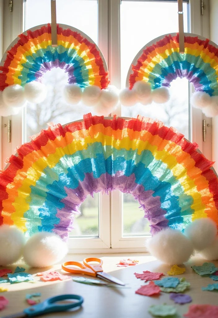 15 Adorable St. Patrick's Day Crafts for Kids That You Need to Try! - 5. Paper Plate Rainbows 1