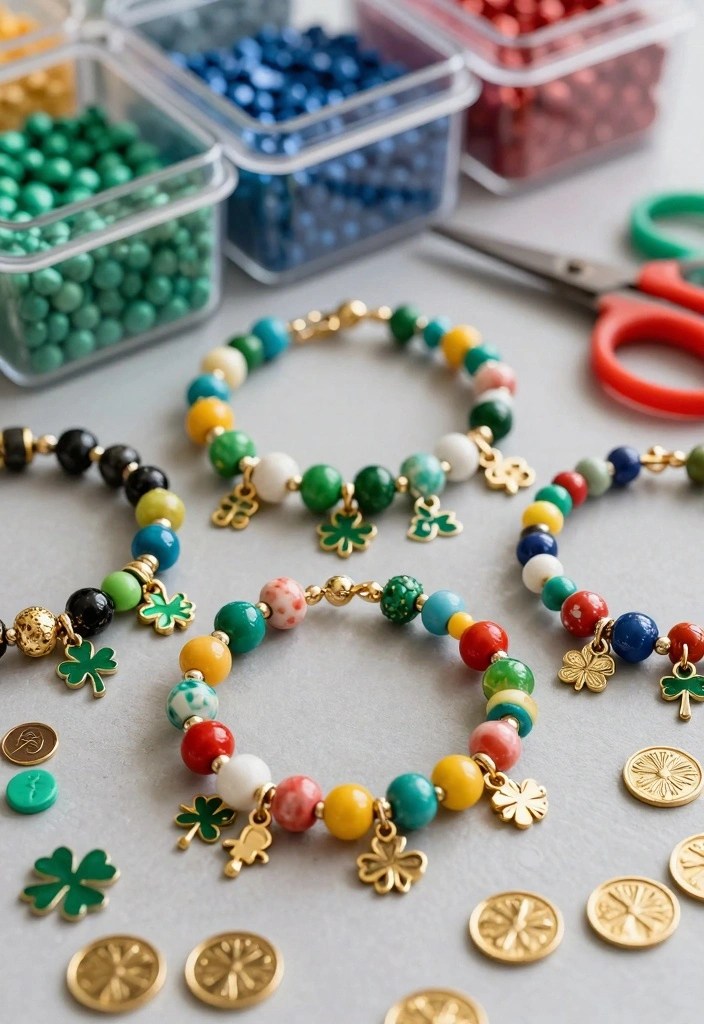 15 Adorable St. Patrick's Day Crafts for Kids That You Need to Try! - 6. Lucky Charm Bracelets 1