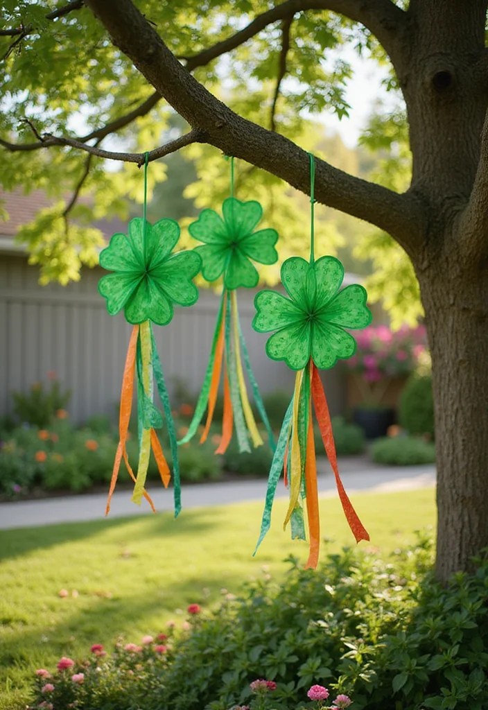 15 Adorable St. Patrick's Day Crafts for Kids That You Need to Try! - 9. Shamrock Windsocks 1